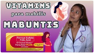 FOLIC ACID AND PREGNANCY TAGALOG  VITAMINS PARA MABILIS MABUNTIS  FOLIC ACID BENEFITS TAGALOG [upl. by Kavita]