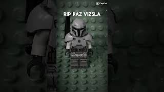 RIP Paz Vizsla sad mandolorian starwars starwarslego legos [upl. by Lucie]