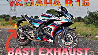 Yamaha R15 Low price Bast exhaust  SrkVlogs1 [upl. by Pogah85]