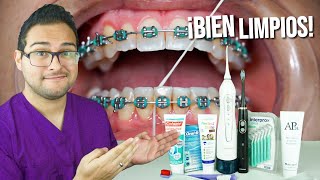 ¡COMO CEPILLARSE LOS DIENTES 👅 CON BRACKETS La GUIA MAXIMA 🙌 [upl. by Olrak]