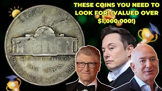 ONE MILLION DOLLAR NICKLE TOP 5 MONTICELLO JEFFERSON NICKLES THAT COULD MAKE YOU A MILLIONAIER [upl. by Enohs882]