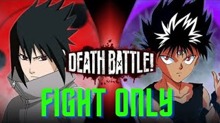 Sasuke VS Hiei Fight Only [upl. by Hooper523]