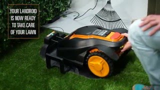 WORX LANDROID ML robotic lawn mower INSTALLATION English  wwwworxlandroidcom [upl. by Lewes530]