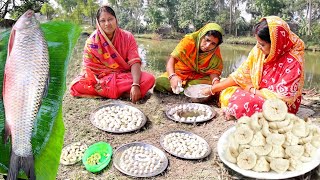 নিজের হাতে বড়ি দিয়ে বানালাম আলু আর বড়ি দিয়ে দেশি রুই মাছের ঝোল rohu fish curry recipe [upl. by Nysila]