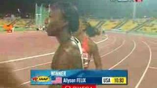 Allyson Felix wins the 100m [upl. by Filip]