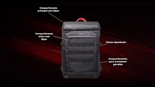 Unboxing Mochila Acer Nitro Esportiva para Notebook 17” Prova da água e resistência a peso  ABG232 [upl. by Tisbee592]