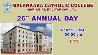 Day 3 Malankara Catholic College  Mariagiri  Kaliakkavilai  26th Annual Day 2024 [upl. by Elhsa]