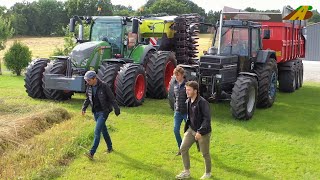 Doppelbereifung auf Traktor Fendt ONE montieren amp neue Sky EasyDrill HD Drillmaschine vorbereiten [upl. by Hauge]