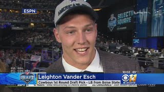 Cowboys Draft LB Leighton Vander Esch With Teams First Pick [upl. by Naie177]