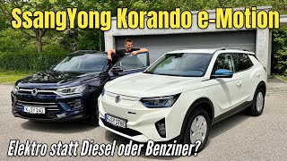 SsangYong Korando eMotion im AlltagsTest Eine Alternative zu Hyundai Ioniq 5 VW ID4 und Co [upl. by Olgnaed]