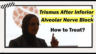 Trismus After Inferior Alveolar Nerve Block 💉  How to Treat  Part  2 [upl. by Nyladnek]