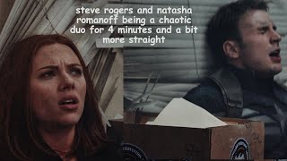 steve rogers and natasha romanoff being a chaotic duo for 4 minutes and a bit more straight [upl. by Lisabet]