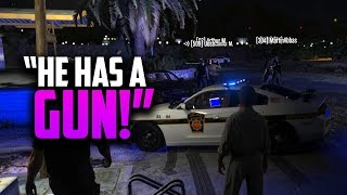 ALMOST GETTING SOMEONE SHOT  GTA 5 ROLEPLAY [upl. by Griggs]