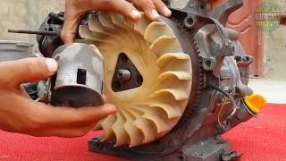 How to rebuild an engine hondaHonda GX240 rebuild Honda generator repair part 2 of 3 [upl. by Helgeson]