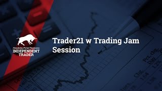 Trader w Trading Jam Session  cz 1 [upl. by Llenej]