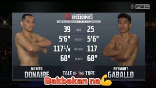 Nonito Donaire vs Reymart Gaballo Highlights Fights [upl. by Notnelc]