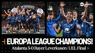 Atalanta lift the Europa League Trophy 🏆  Atalanta 30 Bayer Leverkusen UEL Final [upl. by Wilfred991]