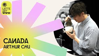 Arthur Chu Canada  2024 World Latte Art Championship  Round 1 [upl. by Aicul290]