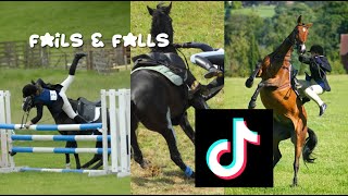 Horse FailsFalls TikToks That Went Viral  part 5 [upl. by Marucci]