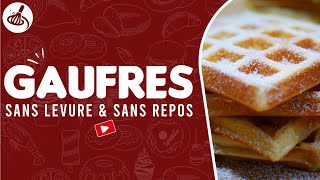 Gaufres Moelleuse Sans Levure et Sans Repos Allégée en Sucre [upl. by Berriman]