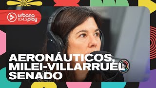 Controversia en el Senado relación MileiVillarruel medidas gremiales de aeronáuticos DeAcáEnMás [upl. by Sirromal]