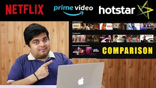 Netflix vs Amazon Prime Video vs Hotstar Review amp Comparison  GIVEAWAY [upl. by Esiuol733]