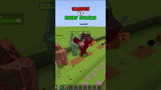 MINECRAFT  Warden VS Every Golem💀 WAIT FOR IT minecraft shorts [upl. by Bunny583]