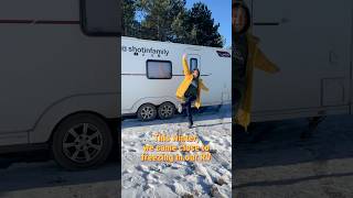 Winter 🥶 in an RV travel rv trailer caravan  camper journey [upl. by Aiyt562]