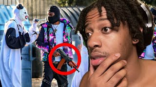 Terrifier The Clown Prank In The HoodGETS GRAPHIC REACTION [upl. by Adia32]