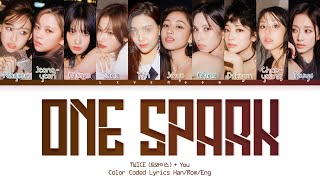 karaoke ver TWICE You as a member  One Spark 트와이스  10 members ver [upl. by Lipcombe]