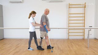 Prosthetic Gait Training From the parallel bars to free walking [upl. by Meilen]