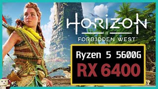 AMD RX 6400 1080p  Horizon Forbidden West Gameplay Test [upl. by Aiasi]