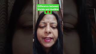 Learn the difference between Visible and Audible ✅✅🌹🌹 learn englishgrammar learnenglishgrammar [upl. by Ck]