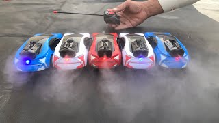 I Tried Five 5 RC Spray Cars Controlled with one Remote Control 😱😱😱 Must Watch [upl. by Seibold]