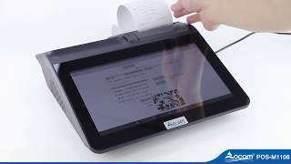 POSM1106 116 Inch Touch Screen POS System with Printer Scanner Display RFID and MSR [upl. by Ynomrah776]