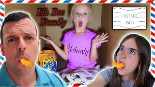 I Mailed Myself in a Box to Eh Bee Family It Worked Whats Inside Challenge [upl. by Areht848]