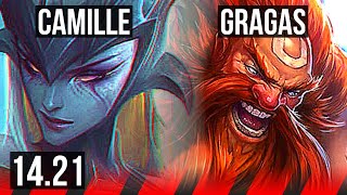 CAMILLE vs GRAGAS TOP  KR Master  1421 [upl. by Marella735]