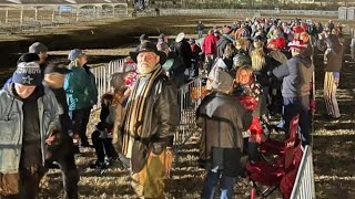 People waiting in line  night 24 HOURS before Donald Trump arrives for his Rally in Conroe Texas [upl. by Byrne843]