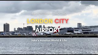 Plane Spotting at London City Airport [upl. by Arihsak912]