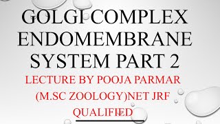 Golgi ComplexGolgi ApparatusGolgi BodyEndomembrane System part 2Easiest explanation Biologygyaan [upl. by Cartwell497]