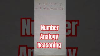 Reasoning Analogy Number Analogy youtubeshorts ssc rrbntpc ctet ssccgl2024 reasoning [upl. by Beitz]