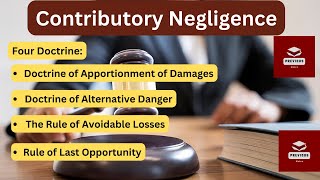 Contributory Negligence in tort Four Doctrines with case laws llb  llm lawoftort law [upl. by Carina]