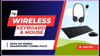 HP Wireless Spill Resistance Keyboard and Mouse Set with 10m Working Range 24G Wireless Technology [upl. by Papotto]