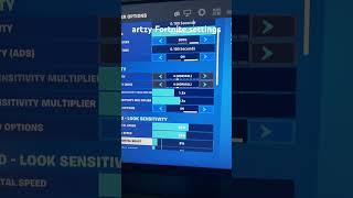 Artzy Fortnite settings ￼ [upl. by Orvan]