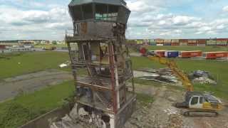 USAF Alconbury ATC Tower Demolition [upl. by Jareen486]