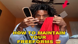 HOW TO MAINTAIN FREEFORM DREADSLOCS 2024 [upl. by Lerrad]