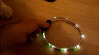 Blinky 32 LED Dog Collar [upl. by Tisman]