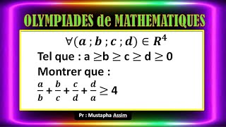 Olympiades de mathématiques  Math Olympiade  Olympiades mathématiques [upl. by Freytag676]