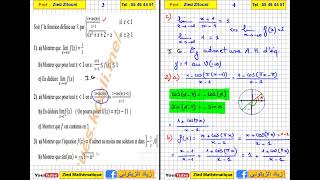 03 Limites Et Continuités Correction Exercice Bac Math Science  Technique [upl. by Leonardo5]