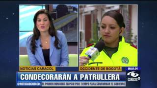 Condecorarán a patrullera que se enfrentó a delincuentes en medio de balacera  11 de julio de 2013 [upl. by Mirielle894]